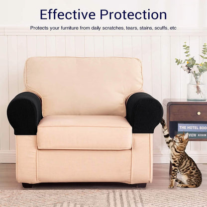 2-Piece: Jacquard Sofa Armrest Slipcover
