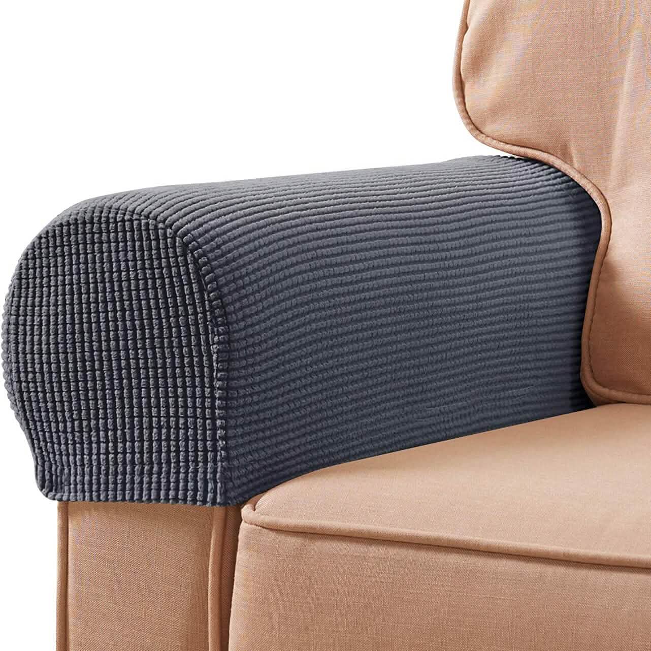 2-Piece: Jacquard Sofa Armrest Slipcover