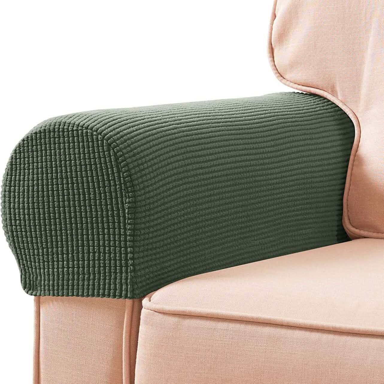 2-Piece: Jacquard Sofa Armrest Slipcover