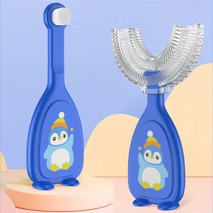 2-Piece: Manual Children's U-Shaped Toothbrush