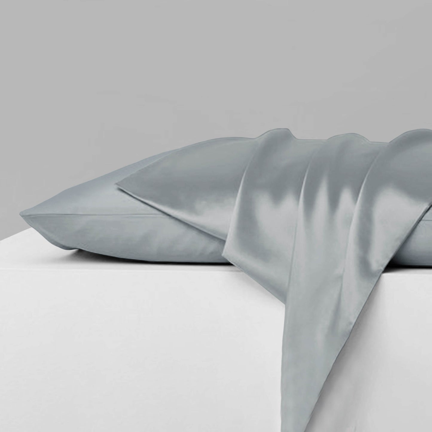 2-Piece: Mulberry Silky Satin Pillowcases Set