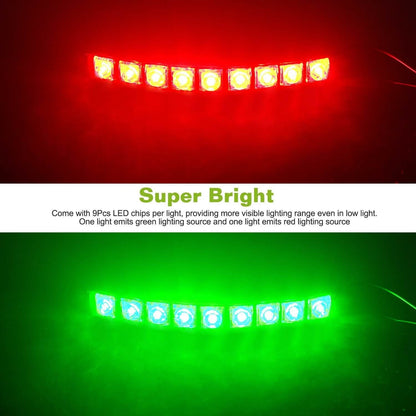 2-Piece: Navigation Marine Boat Strip 9 LED Lights