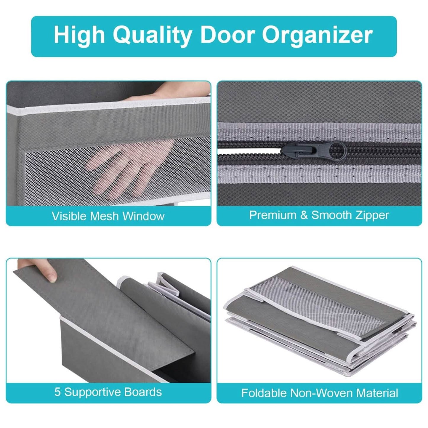 2-Piece: Over the Door Organizer 6-Tier Hanging Basket