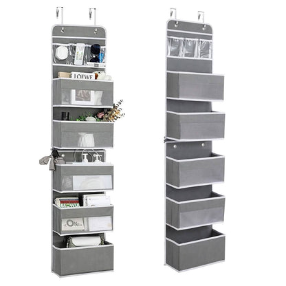 2-Piece: Over the Door Organizer 6-Tier Hanging Basket