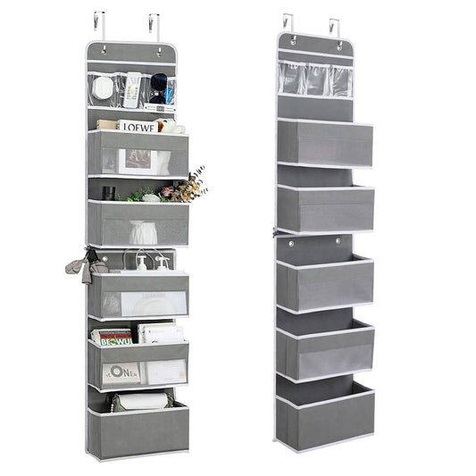 2-Piece: Over the Door Organizer 6-Tier Hanging Basket