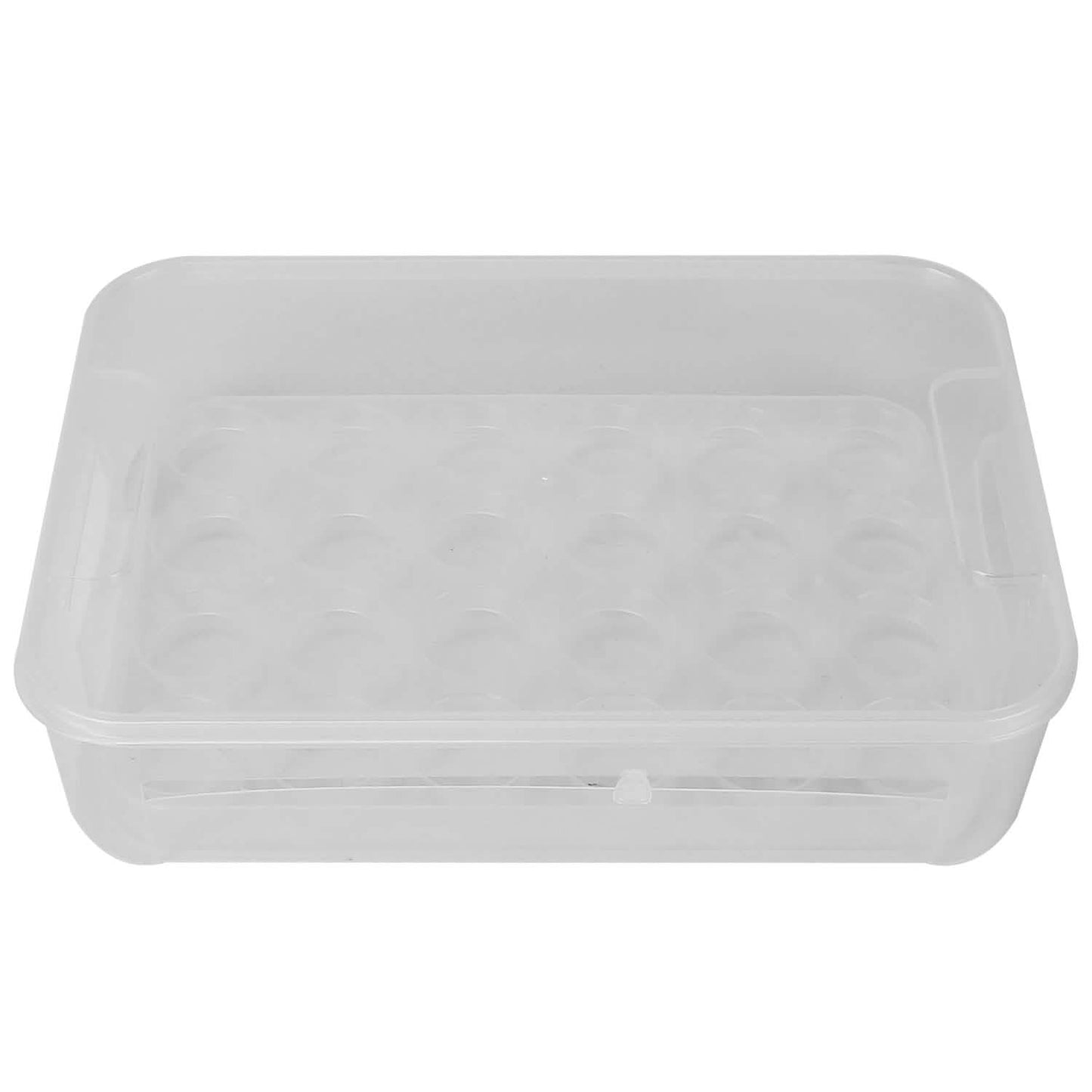 2-Piece: Plastic Egg Holder Stackable Egg Storage Box