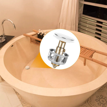 2-Piece: Pop Up Sink Drain Plugs