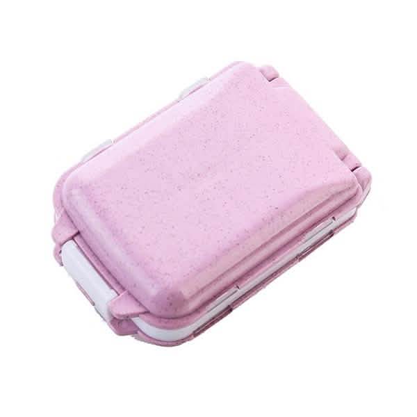2-Piece: Portable Plastic Pill Box