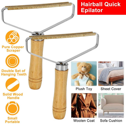 2-Piece: Portable Reusable Double Sided Lint Remover Travel