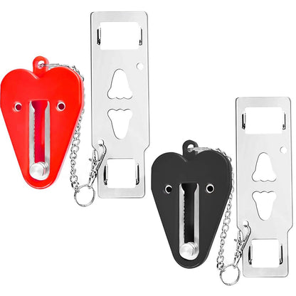 2-Piece: Portable Travel Door Lock Home Hotel Apartment Security Lock