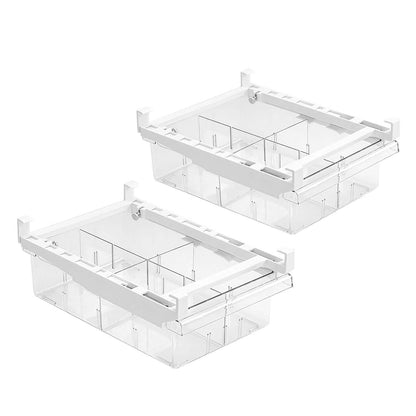 2-Piece: Refrigerator Egg Drawer 36 Egg Capacity Snap On Hanging Storage Tray