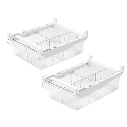2-Piece: Refrigerator Egg Drawer 36 Egg Capacity Snap On Hanging Storage Tray