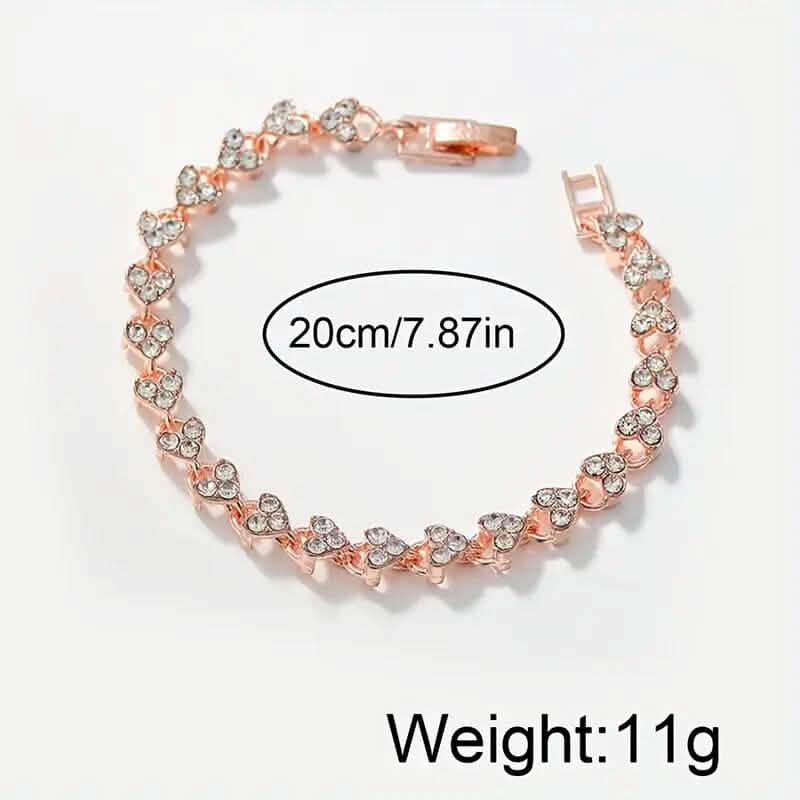 2-Piece Set: Butterfly Quartz Stainless Steel Band Wrist Watch and Bracelet