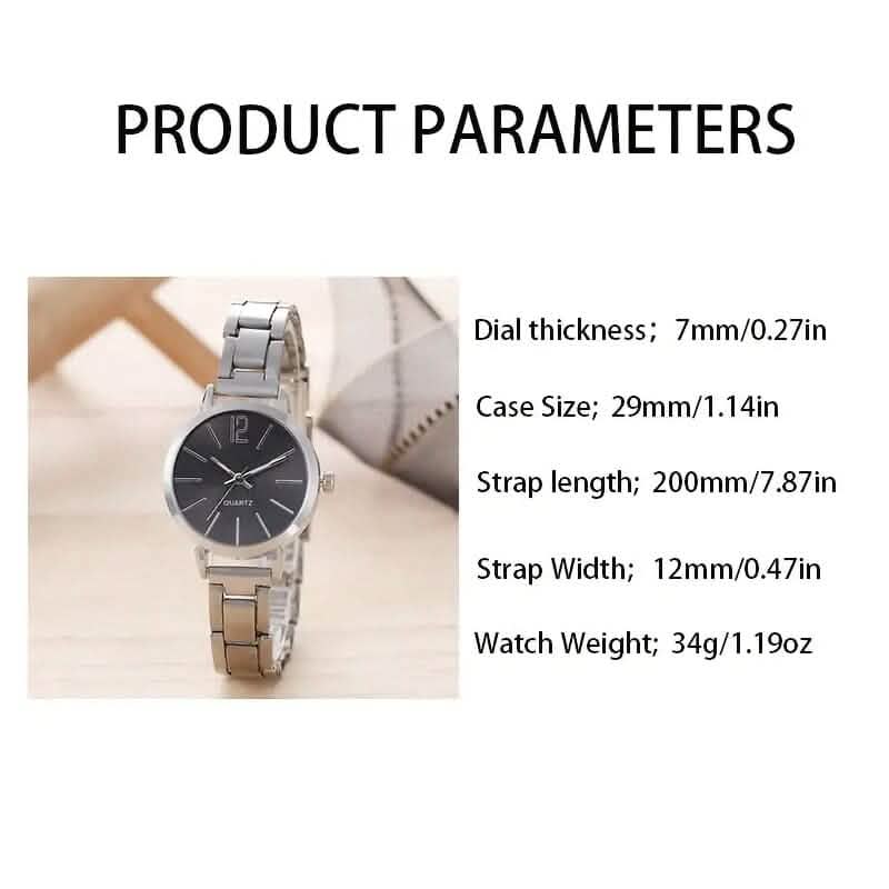 2-Piece Set: Digital Alloy with Quartz Watch and Love Bracelet