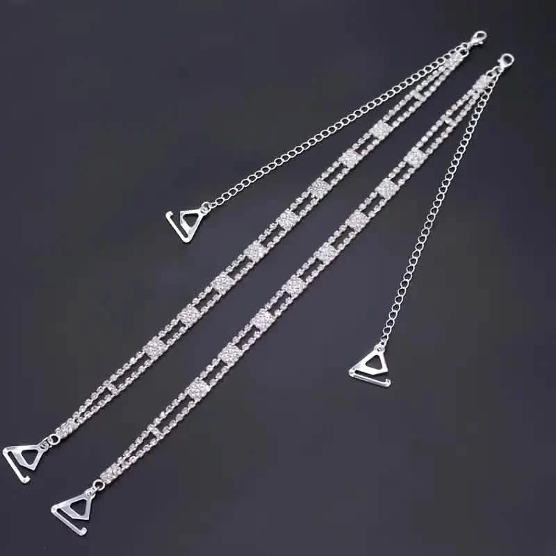 2-Piece Set: Elegant & Sexy Rhinestone Bra Straps