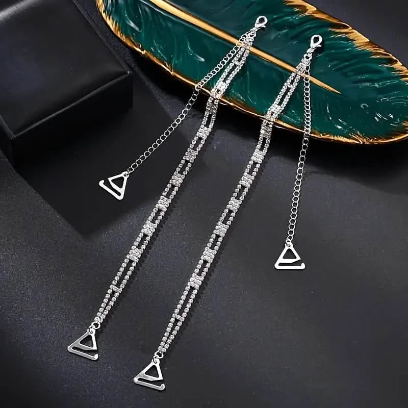 2-Piece Set: Elegant & Sexy Rhinestone Bra Straps