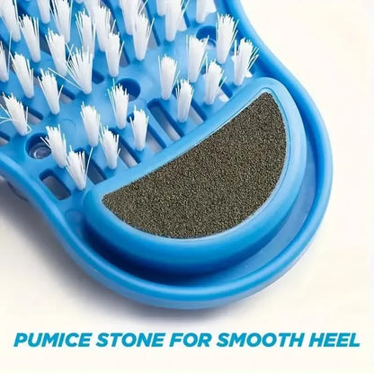 2-Piece Set: Foot Washing Brush Foot Scrub with Suction Cup