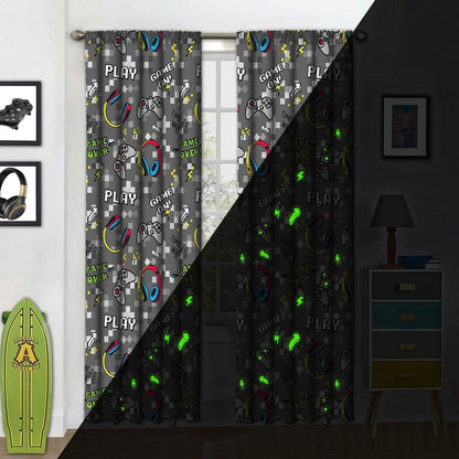 2-Piece Set: Kidz Mix Game on Glow-in-the-Dark Window Panel Pair