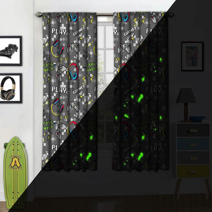 2-Piece Set: Kidz Mix Game on Glow-in-the-Dark Window Panel Pair