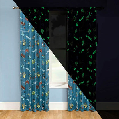 2-Piece Set: Kidz Mix Level Up Glow-in-the-Dark Window Panel Pair