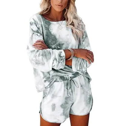 2-Piece Set: Leo Rosi Women Casual Nat Tie Dye Lounge Set