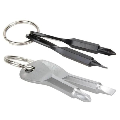 2-Piece Set: Portable Mini Screwdriver Key Ring