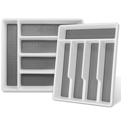 2-Piece: Silverware Utensil Organizer
