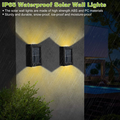 2-Piece: Solar Deck Outdoor Lights