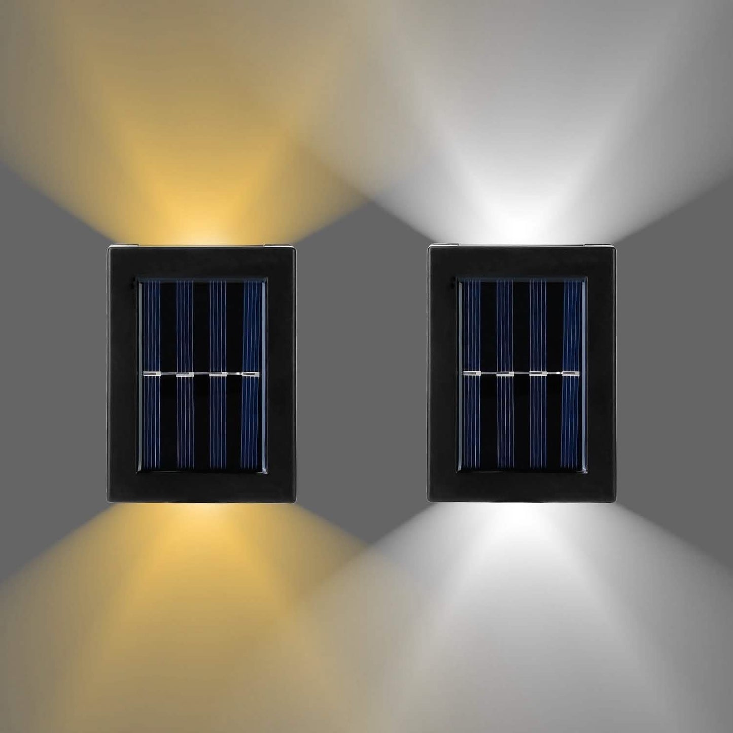 2-Piece: Solar Deck Outdoor Lights