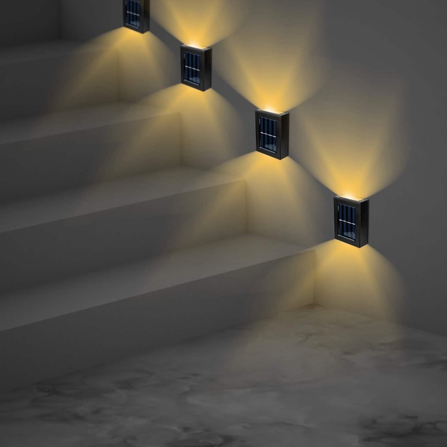 2-Piece: Solar Deck Outdoor Lights