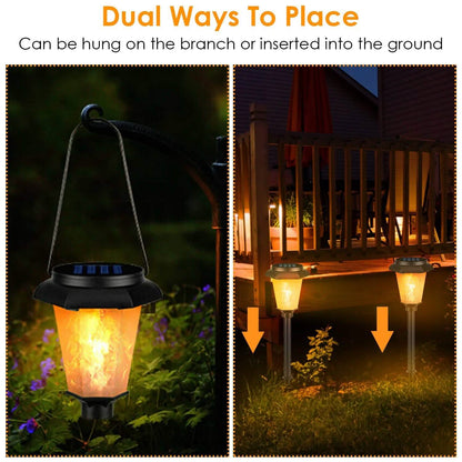 2-Piece: Solar Flame Torch Light