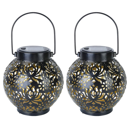 2-Piece: Solar Powered Hanging Lights