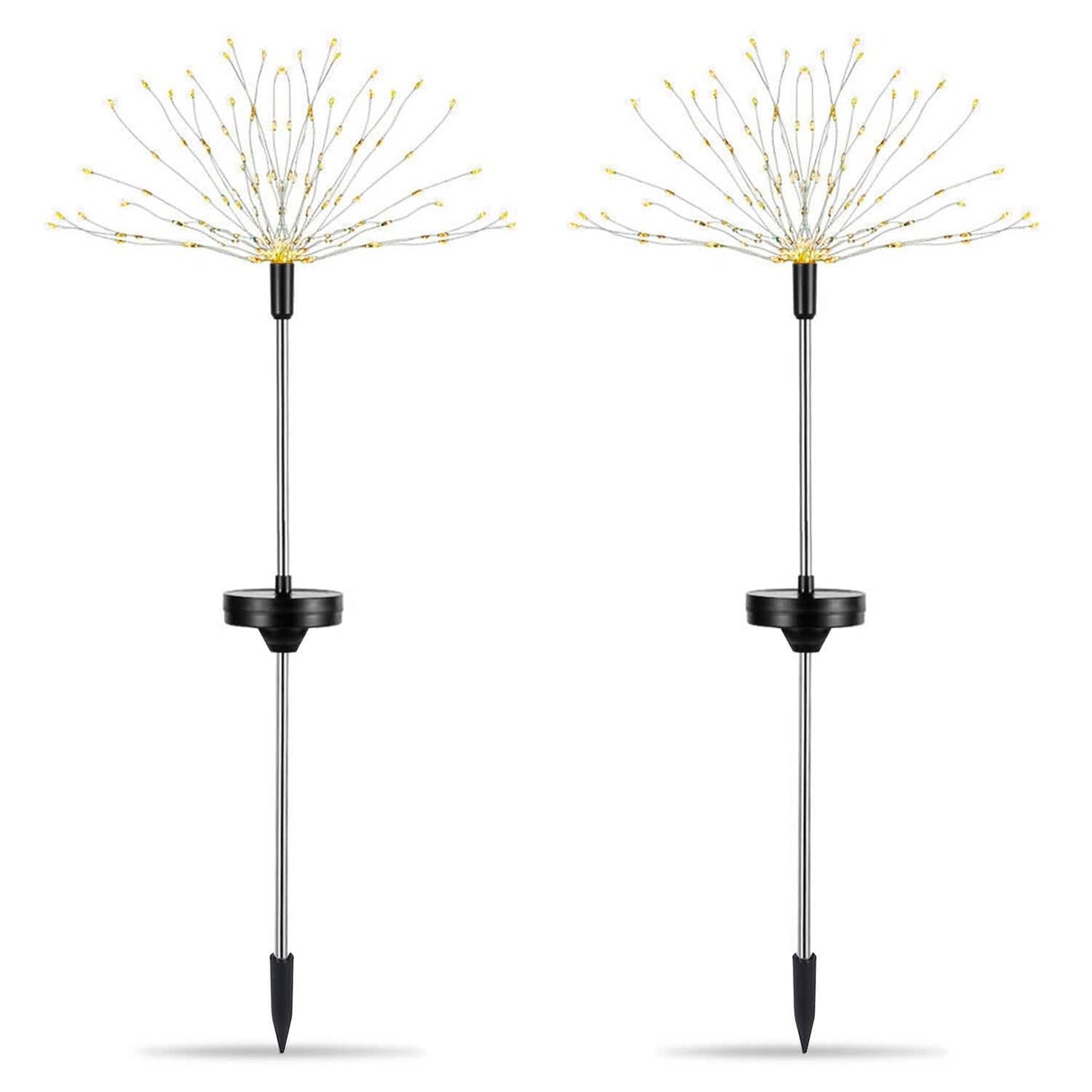 2-Piece: Solar Powered Starburst Garden Lights