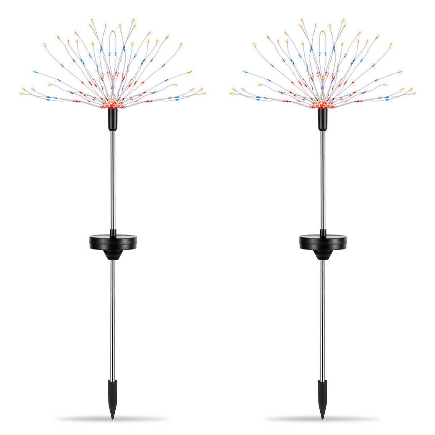 2-Piece: Solar Powered Starburst Garden Lights
