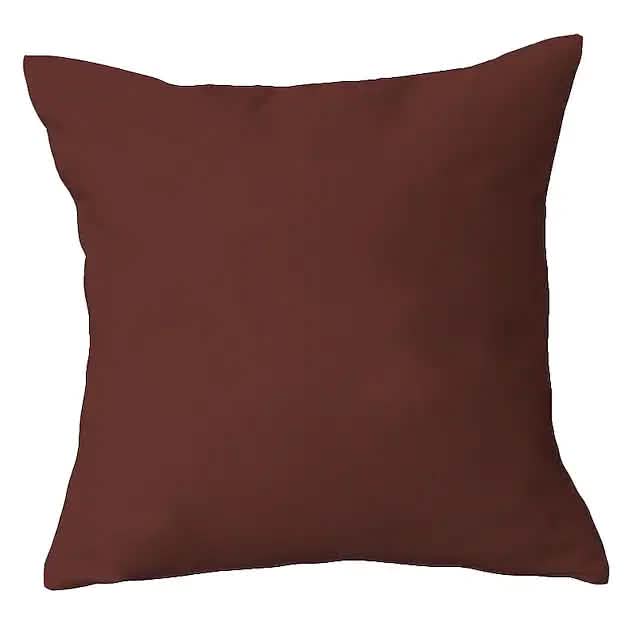 2-Piece: Solid Colored Simple Square Pillowcases