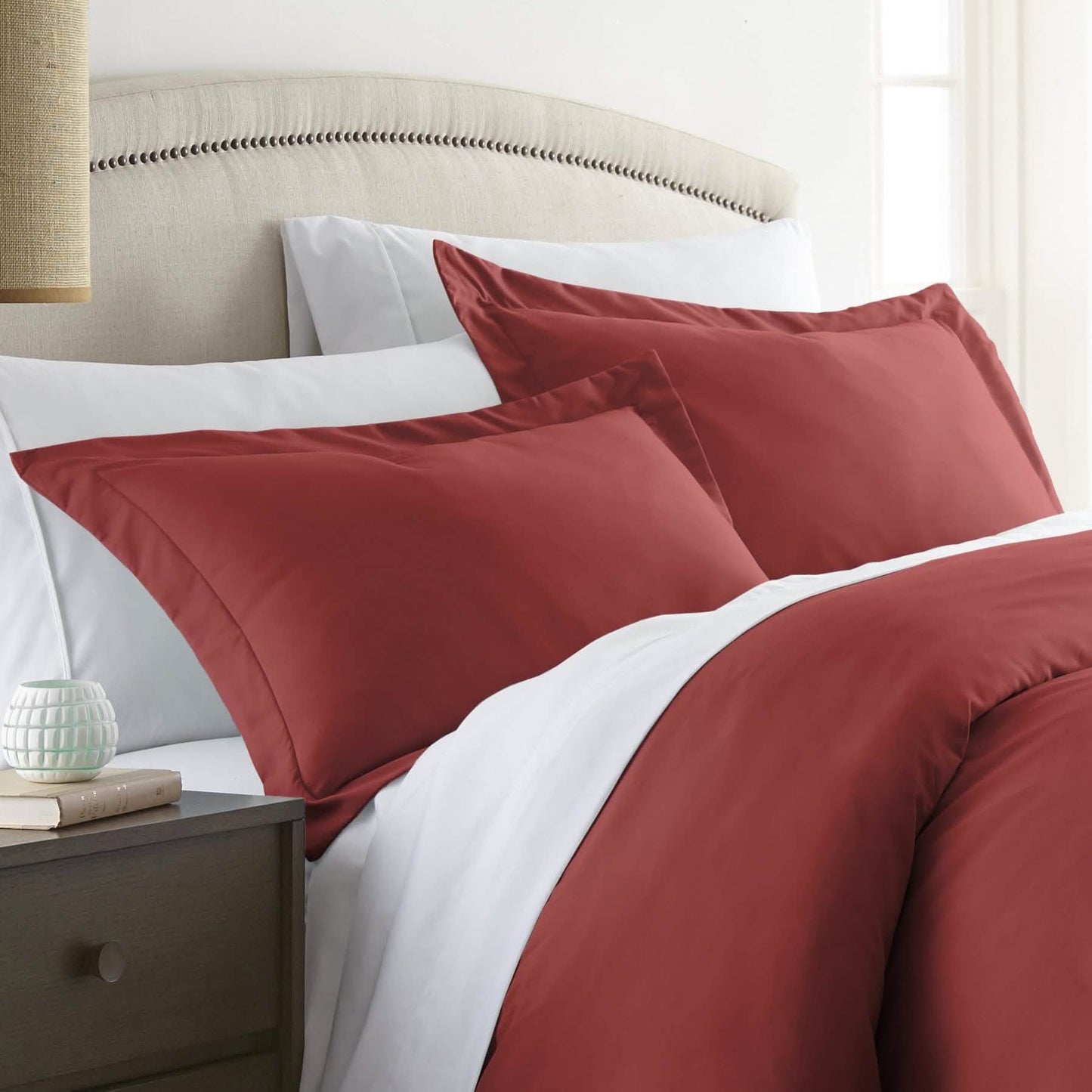 2-Piece: Solid Pillow Sham Set