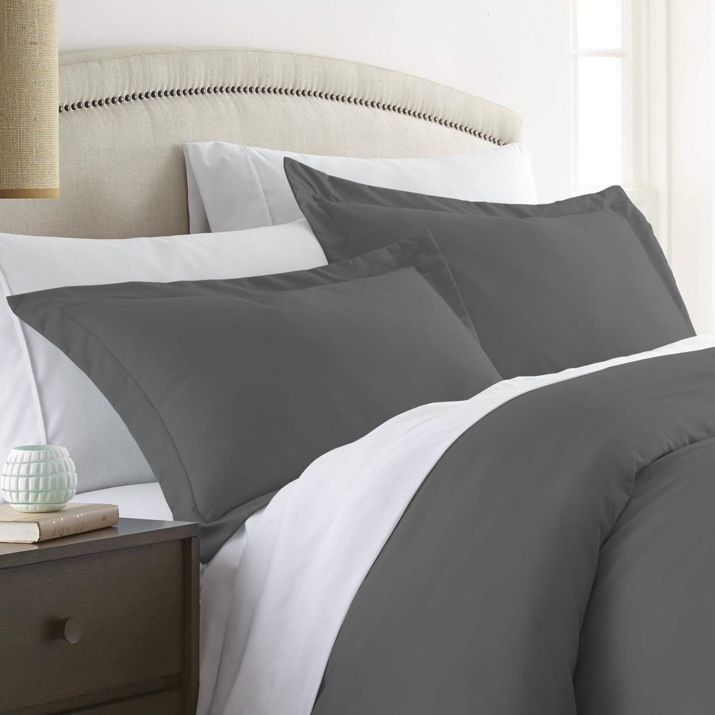 2-Piece: Solid Pillow Sham Set