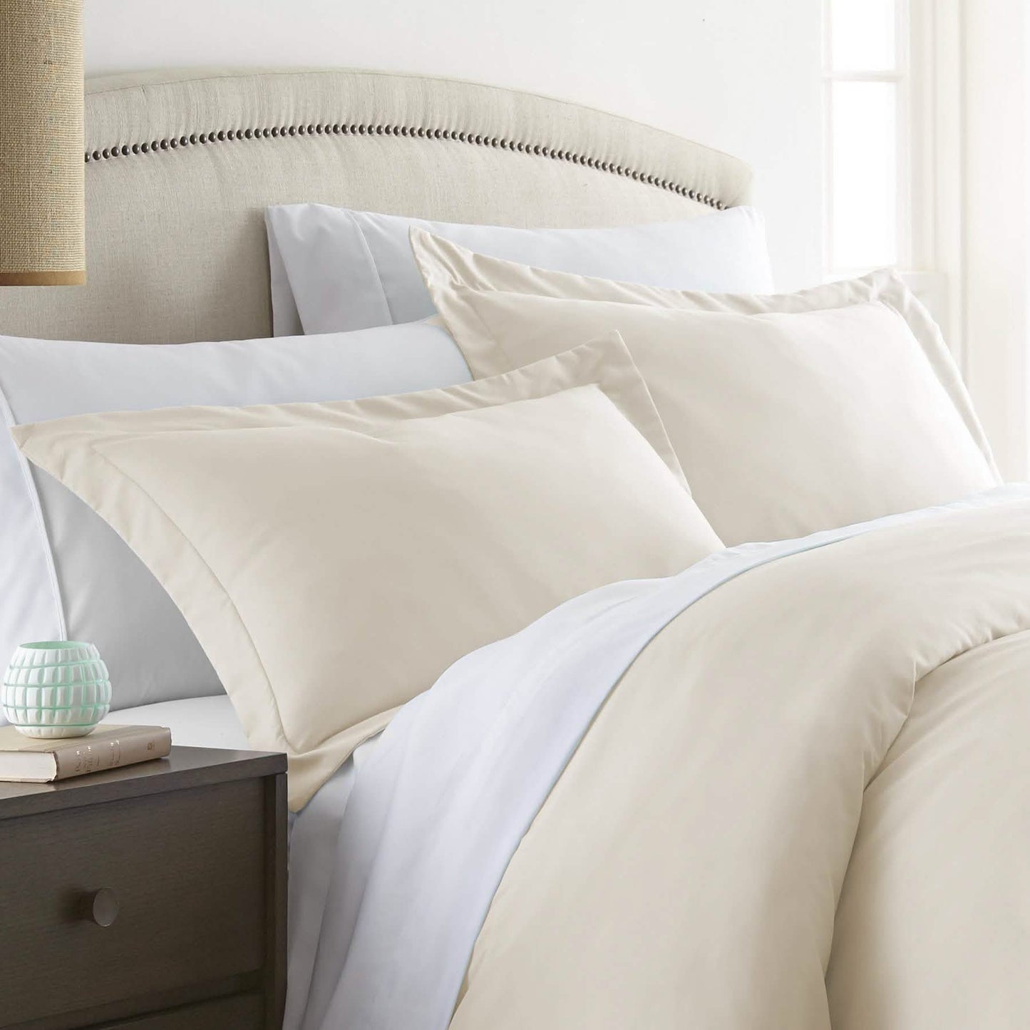 2-Piece: Solid Pillow Sham Set