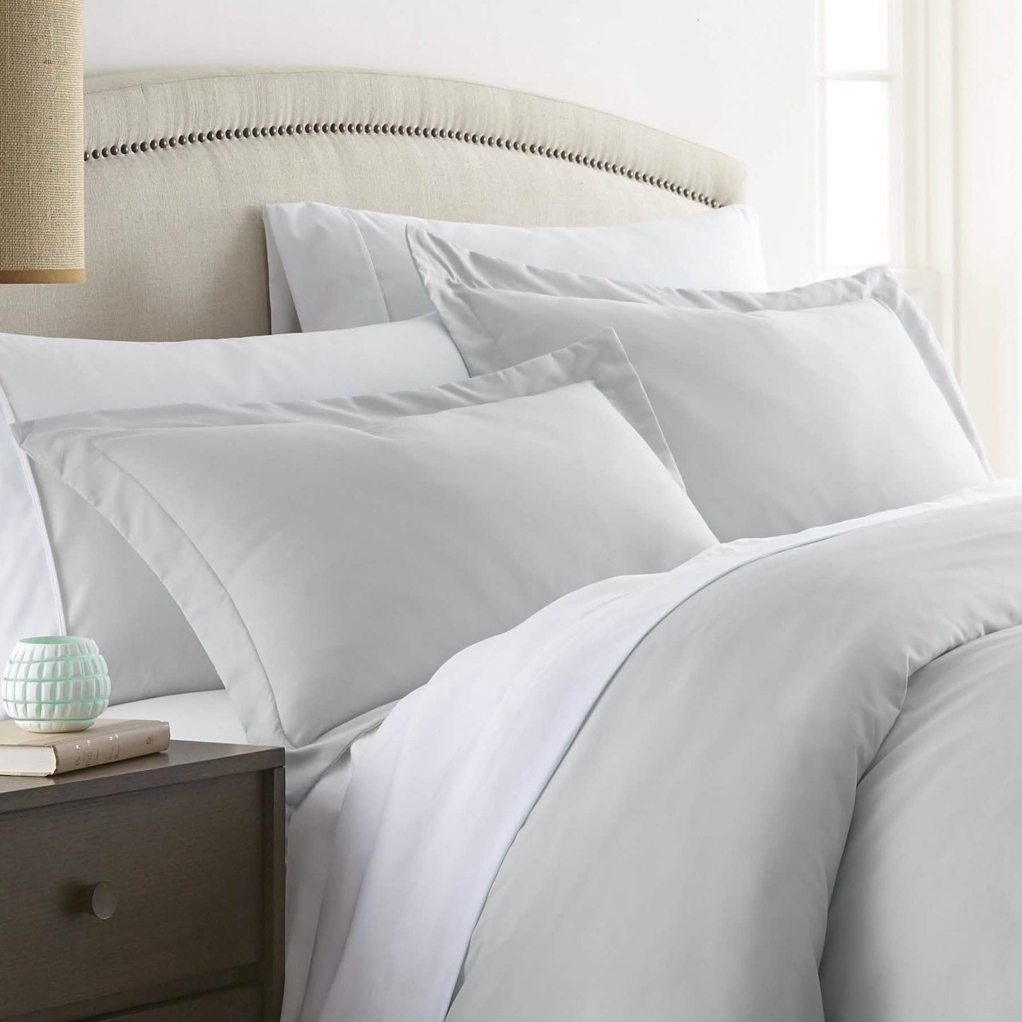 2-Piece: Solid Pillow Sham Set