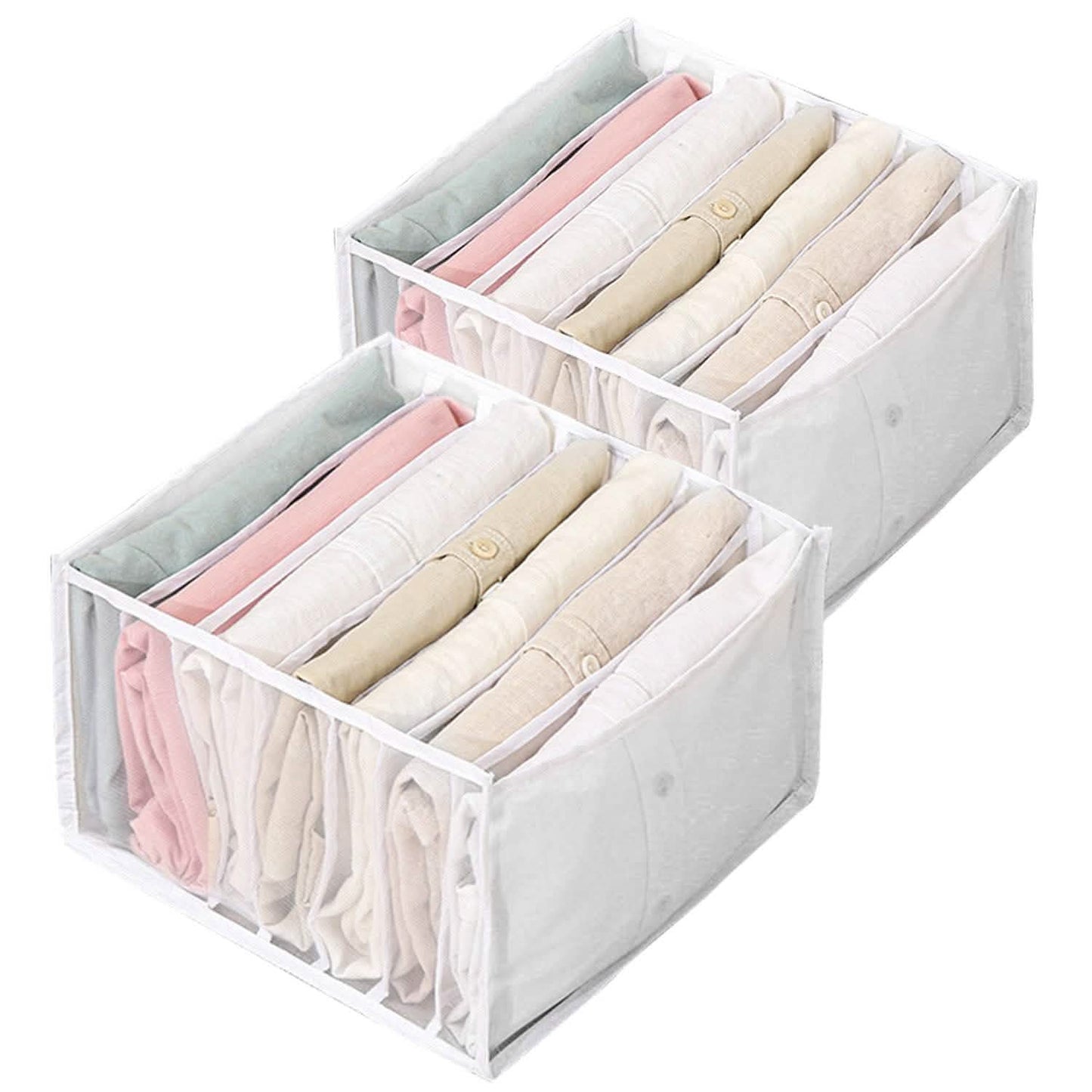 2-Piece: Wardrobe Clothes Organizer
