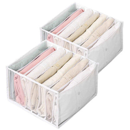 2-Piece: Wardrobe Clothes Organizer