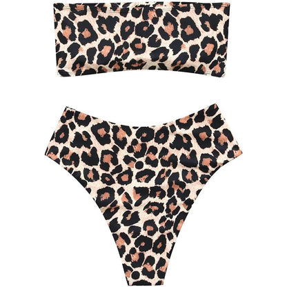 2-Piece: Women's Tube Top Bikini Swimsuit