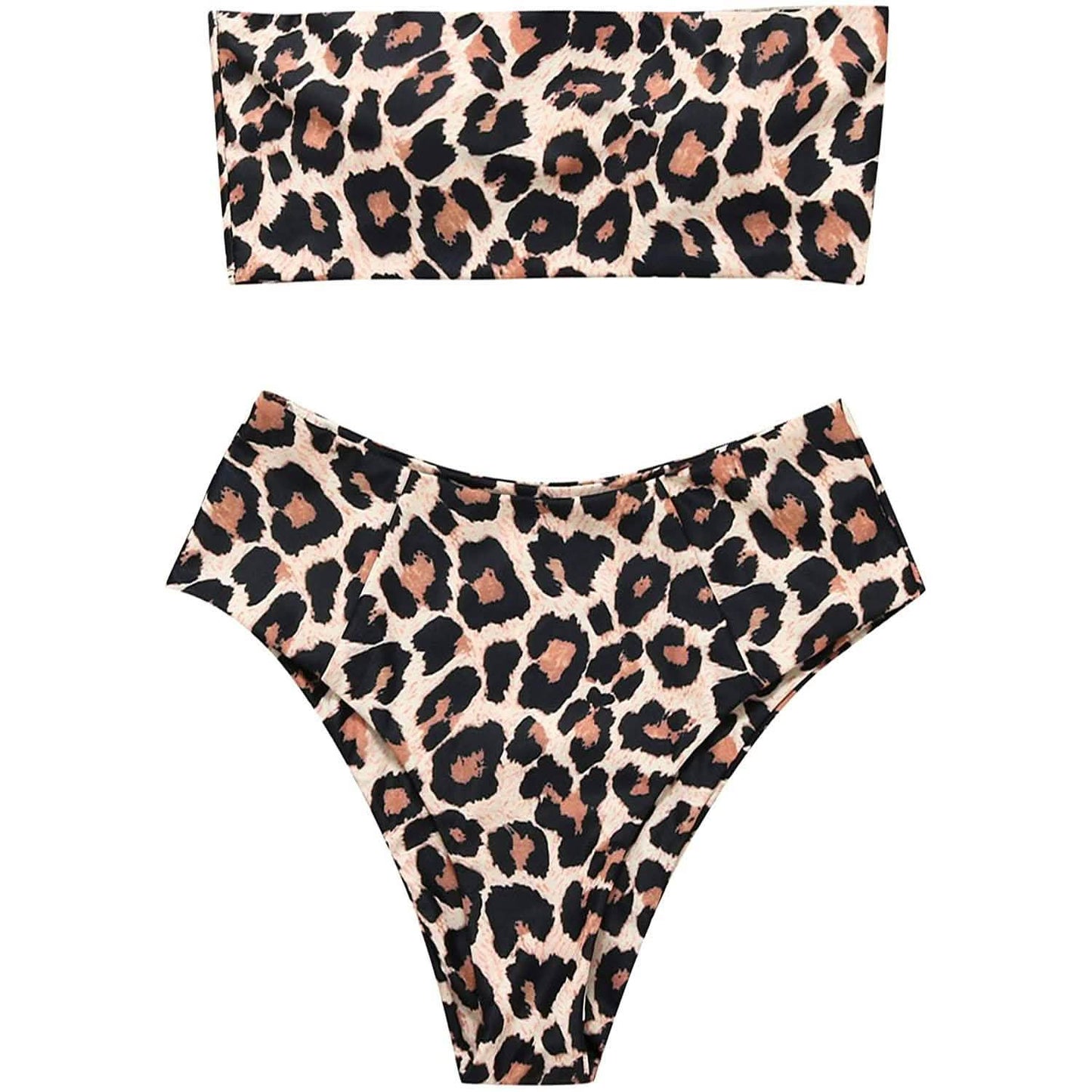 2-Piece: Women's Tube Top Bikini Swimsuit