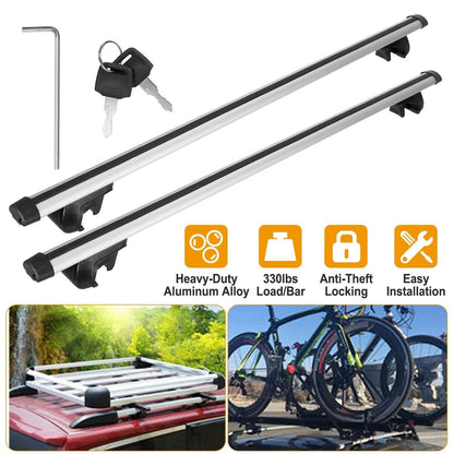 2-Pieces: Car Roof Top Crossbar Rack