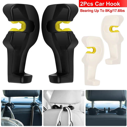 2-Pieces: Car Seat Headrest Hanger