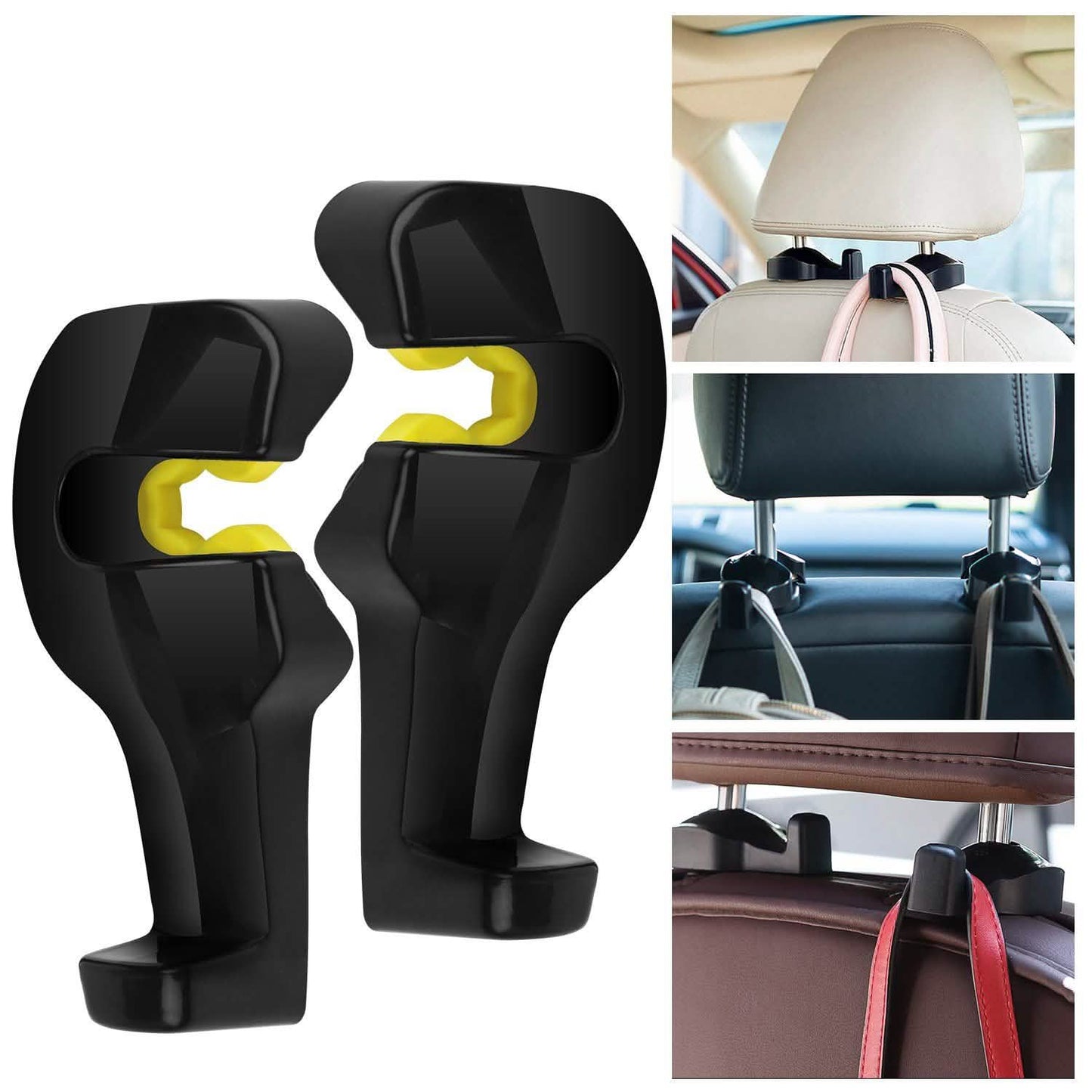 2-Pieces: Car Seat Headrest Hanger