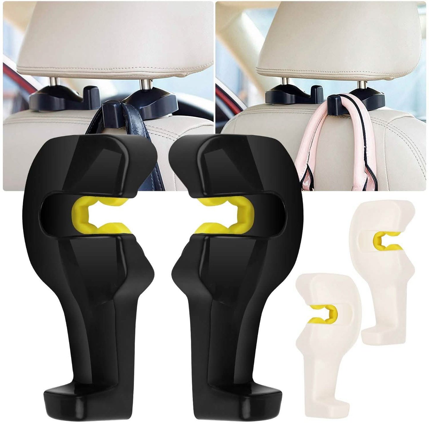 2-Pieces: Car Seat Headrest Hanger