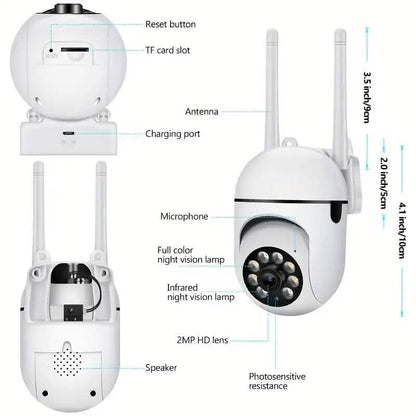 2-Pieces: Compact Wireless IP Security Cameras with App Control