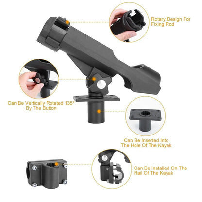 2-Pieces: Fishing Boat Rod Holders