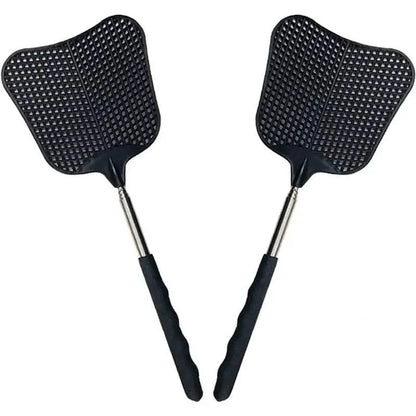 2-Pieces: Heavy Duty Telescopic Fly Swatter Set